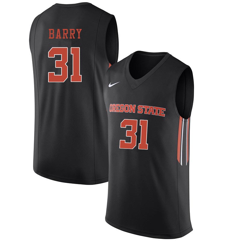 Youth Oregon State Beavers #31 Brent Barry College Basketball Jerseys Sale-Black